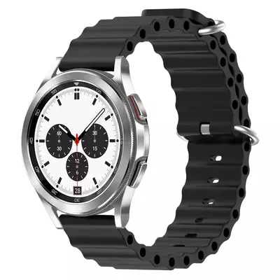 Microsonic Samsung Galaxy Watch 3 45mm Kordon Ocean Band Siyah