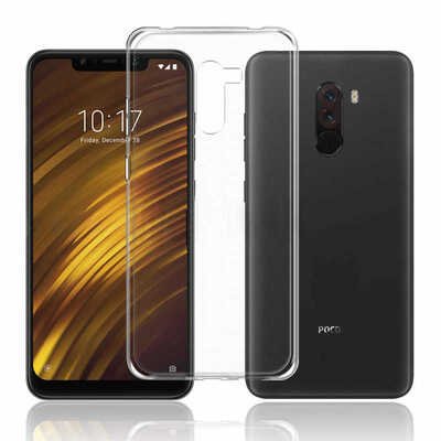 Microsonic Xiaomi Pocophone F1 Kılıf Transparent Soft Beyaz