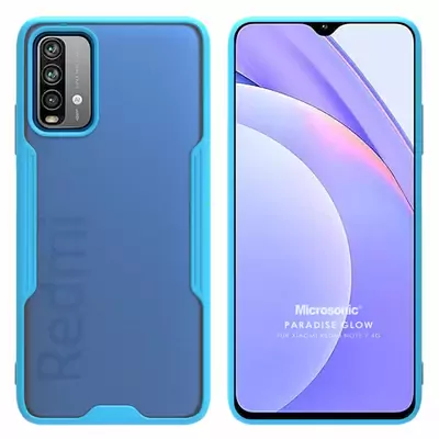 Microsonic Xiaomi Redmi Note 9 4G Kılıf Paradise Glow Turkuaz