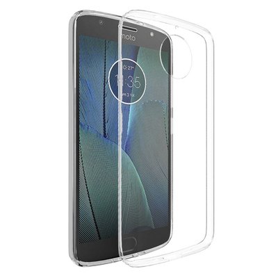 Microsonic Motorola Moto G5S Plus Kılıf Transparent Soft Beyaz