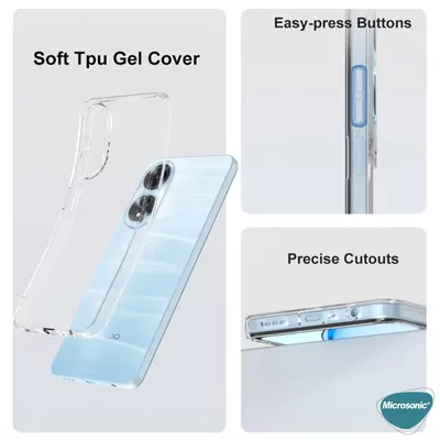 Microsonic Oppo A38 Kılıf Transparent Soft Şeffaf
