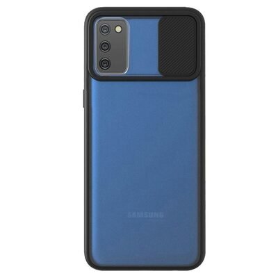 Microsonic Samsung Galaxy A02s Kılıf Slide Camera Lens Protection Siyah