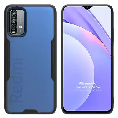 Microsonic Xiaomi Redmi Note 9 4G Kılıf Paradise Glow Siyah