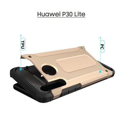 CaseUp Huawei P30 Lite Kılıf Tank Gold