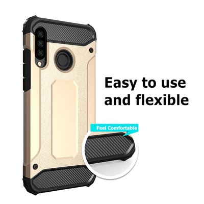 CaseUp Huawei P30 Lite Kılıf Tank Gold