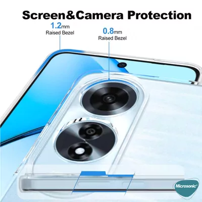 Microsonic Oppo A60 Kılıf Transparent Soft Şeffaf
