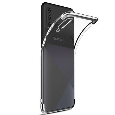 Microsonic Samsung Galaxy A30S Kılıf Skyfall Transparent Clear Gümüş