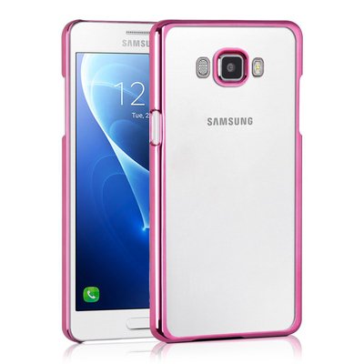 Microsonic Samsung Galaxy J7 2016 Kılıf Skyfall Transparent Clear Rose Gold