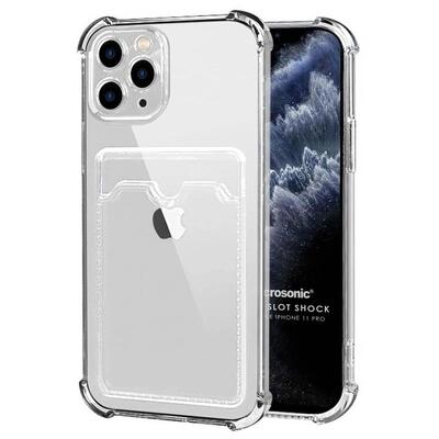 Microsonic Apple iPhone 11 Pro Card Slot Shock Kılıf Şeffaf