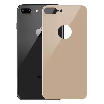 Microsonic Apple iPhone 7 Plus Arka Tam Kaplayan Temperli Cam Koruyucu Gold