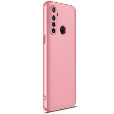 Microsonic Realme 5i Kılıf Double Dip 360 Protective AYS Rose Gold