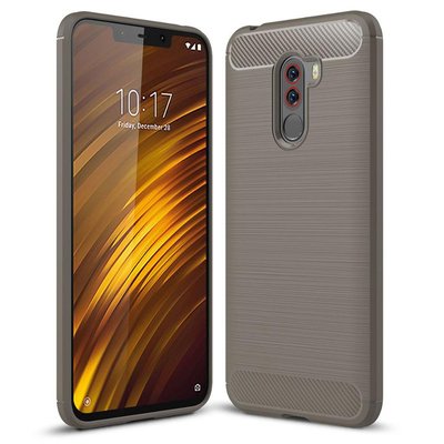 Microsonic Xiaomi Pocophone F1 Kılıf Room Silikon Gri