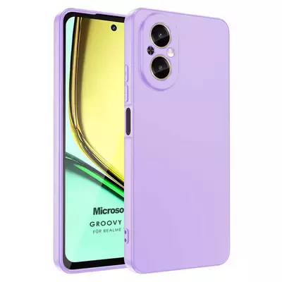 Microsonic Realme 12 Lite Kılıf Groovy Soft Lila