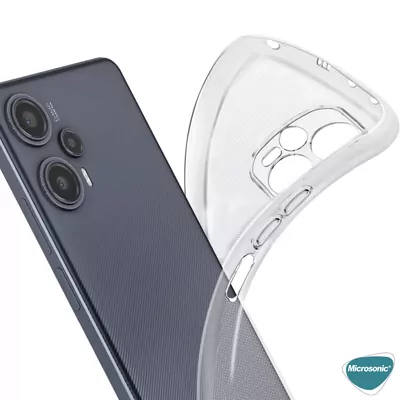 Microsonic Xiaomi Poco F5 Kılıf Transparent Soft Şeffaf