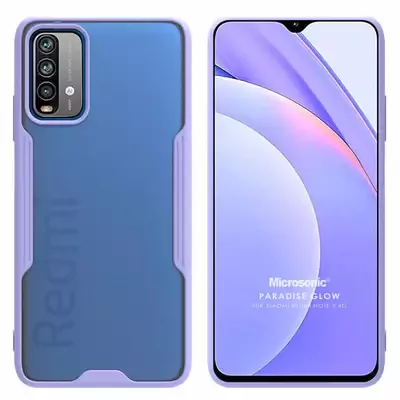 Microsonic Xiaomi Redmi Note 9 4G Kılıf Paradise Glow Lila