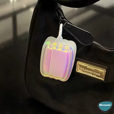 Microsonic Airpods 4.Nesil / ANC Kılıf Zigzag Hologram Çok Renkli