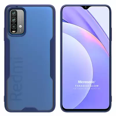 Microsonic Xiaomi Redmi Note 9 4G Kılıf Paradise Glow Lacivert