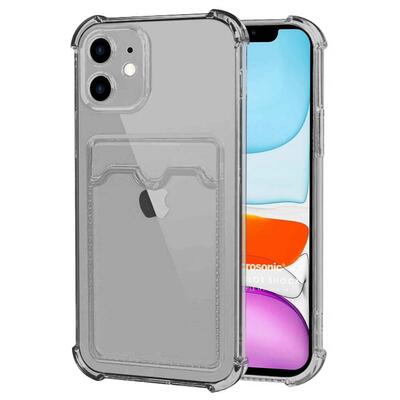 Microsonic Apple iPhone 11 Card Slot Shock Kılıf Siyah