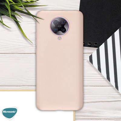 Microsonic Xiaomi Redmi K30 Pro Kılıf Matte Silicone Gold