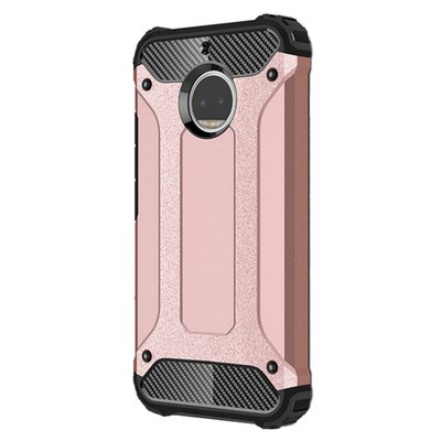 Microsonic Motorola Moto G5S Plus Kılıf Rugged Armor Rose Gold