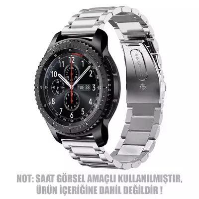 Microsonic Samsung Galaxy Watch 5 Pro 45mm Metal Stainless Steel Kordon Gümüş