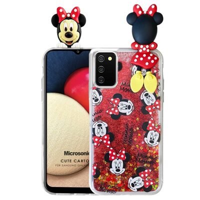 Microsonic Samsung Galaxy A02s Kılıf Cute Cartoon Minnie Mouse