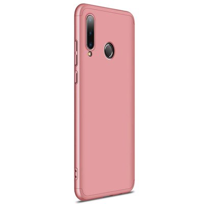 Microsonic Huawei P30 Lite Kılıf Double Dip 360 Protective AYS Rose Gold