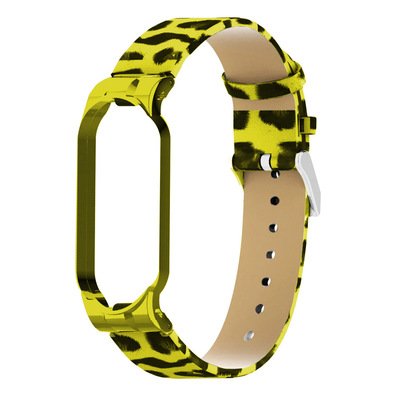 Microsonic Xiaomi Mi Band 5 Leopard Wrist Strap Kordon Sarı