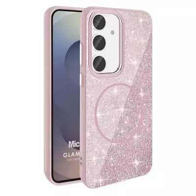 Microsonic Samsung Galaxy S24 FE Kılıf GlamGrip Luxe Pembe