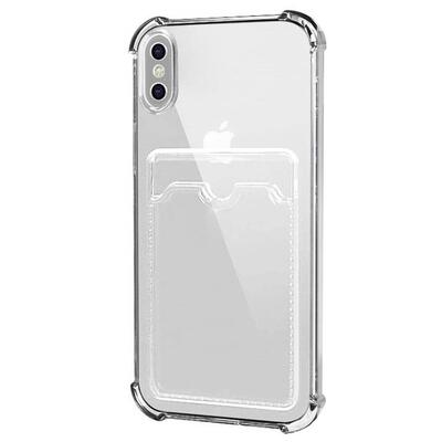 Microsonic Apple iPhone XS Max Card Slot Shock Kılıf Şeffaf