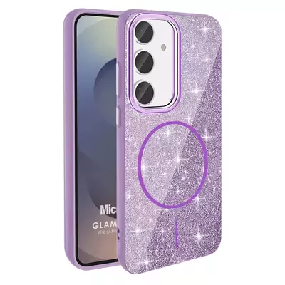 Microsonic Samsung Galaxy S24 FE Kılıf GlamGrip Luxe Lila