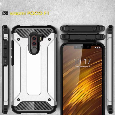 Microsonic Xiaomi Pocophone F1 Kılıf Rugged Armor Siyah