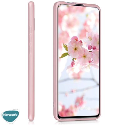 Microsonic Xiaomi Redmi K30 Pro Kılıf Matte Silicone Rose Gold