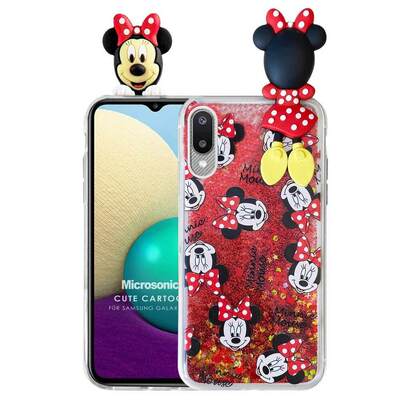 Microsonic Samsung Galaxy A02 Kılıf Cute Cartoon Minnie Mouse