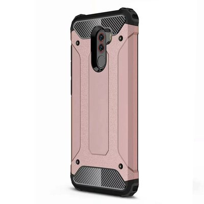 Microsonic Xiaomi Pocophone F1 Kılıf Rugged Armor Rose Gold