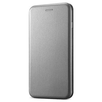 Microsonic General Mobile GM8 Klııf Slim Leather Design Flip Cover Gri