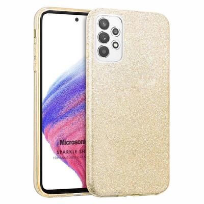 Microsonic Samsung Galaxy A73 5G Kılıf Sparkle Shiny Gold