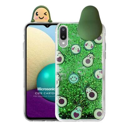 Microsonic Samsung Galaxy A02 Kılıf Cute Cartoon Avakado