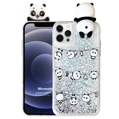 Microsonic Apple iPhone 12 Pro Max Kılıf Cute Cartoon Panda