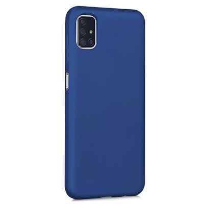 Microsonic Samsung Galaxy M51 Kılıf Matte Silicone Lacivert