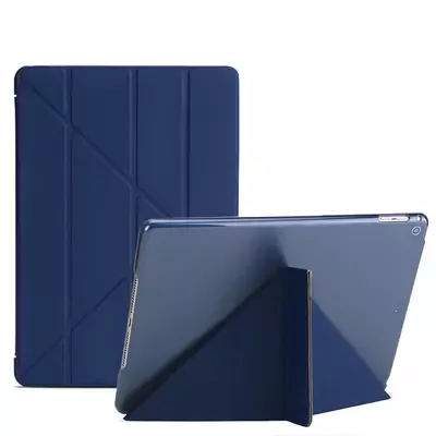 Microsonic Apple iPad Air (A1474-A1475-A1476) Folding Origami Design Kılıf Lacivert