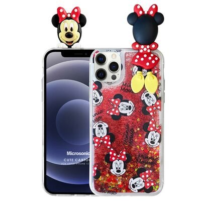 Microsonic Apple iPhone 12 Pro Max Kılıf Cute Cartoon Minnie Mouse