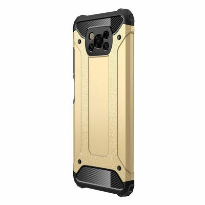 Microsonic Xiaomi Poco X3 Pro Kılıf Rugged Armor Gold