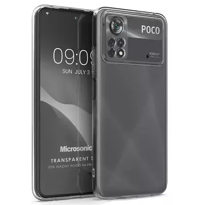 Microsonic Xiaomi Poco X4 Pro 5G Kılıf Transparent Soft Şeffaf