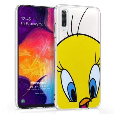 Microsonic Samsung Galaxy A50 Desenli Kılıf Sevimli Civciv