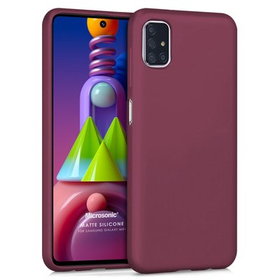 Microsonic Samsung Galaxy M51 Kılıf Matte Silicone Mor