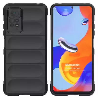 Microsonic Xiaomi Redmi Note 11 Pro 5G Kılıf Oslo Prime Siyah