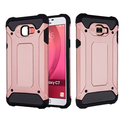 Caseup Samsung Galaxy C7 Kılıf Tank Rose Gold