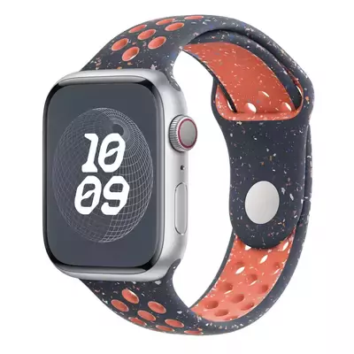 Microsonic Apple Watch Series 7 45mm Kordon Flame Sport Band Lacivert