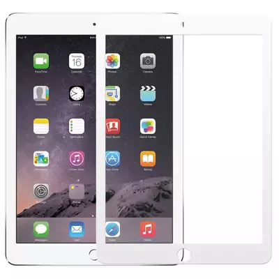 Microsonic Apple iPad Air 2 (A1566-A1567) Tam Kaplayan Temperli Cam Ekran Koruyucu Beyaz